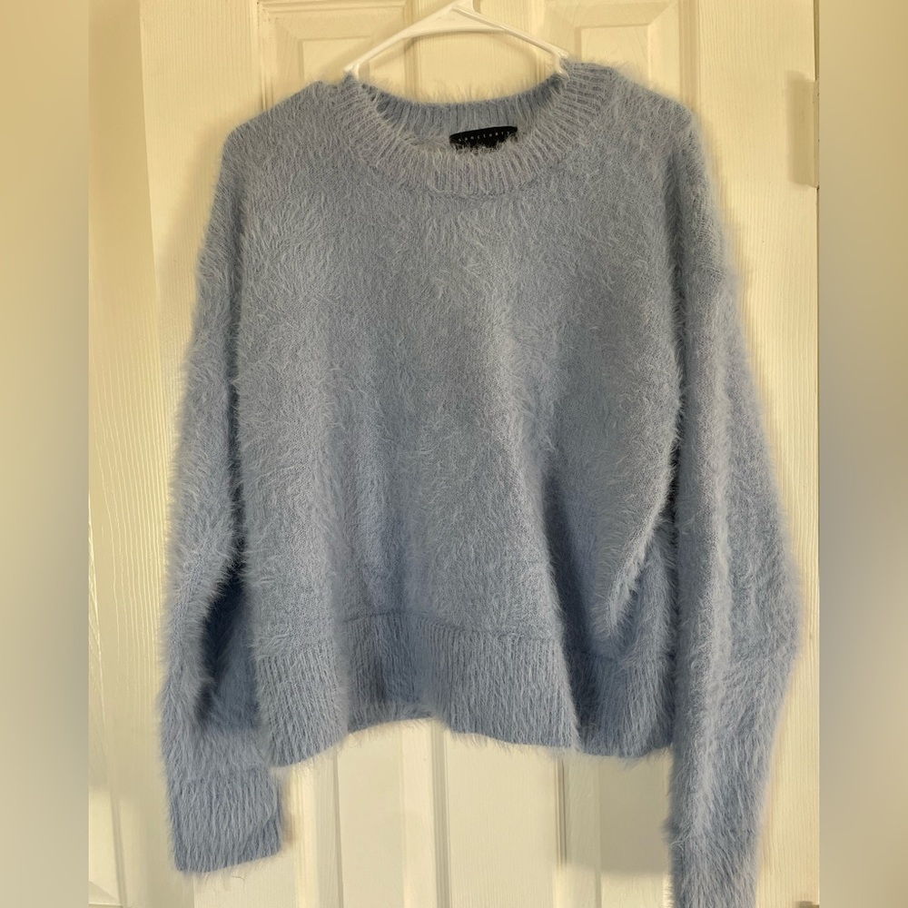 Sanctuary Soft Blue Crew Neck Sweater